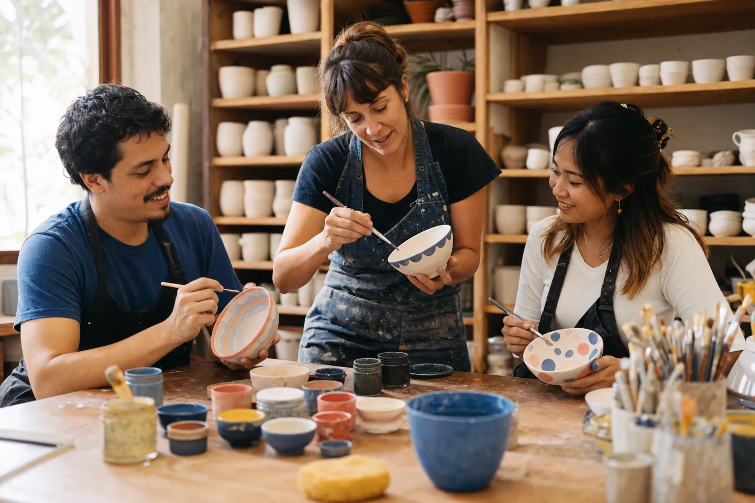 Pottery painting studio